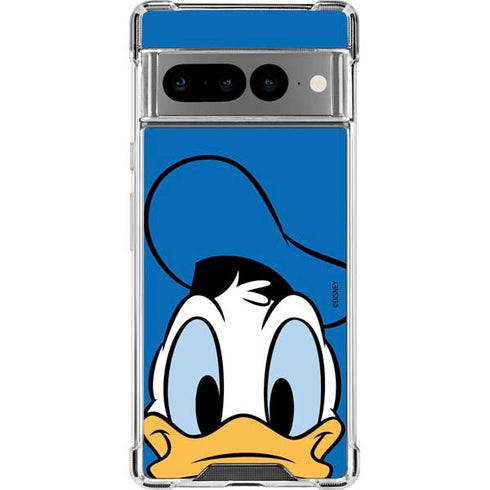 Disney Friends Donald Duck Up Close Google Pixel 7 Pro Clear Case